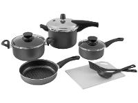 Jogo de Panelas Tramontina Antiaderente de Alumínio Grafite 7 Peças Paris - 1