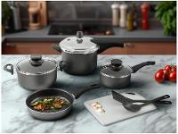 Jogo de Panelas Tramontina Antiaderente de Alumínio Grafite 7 Peças Paris - 2