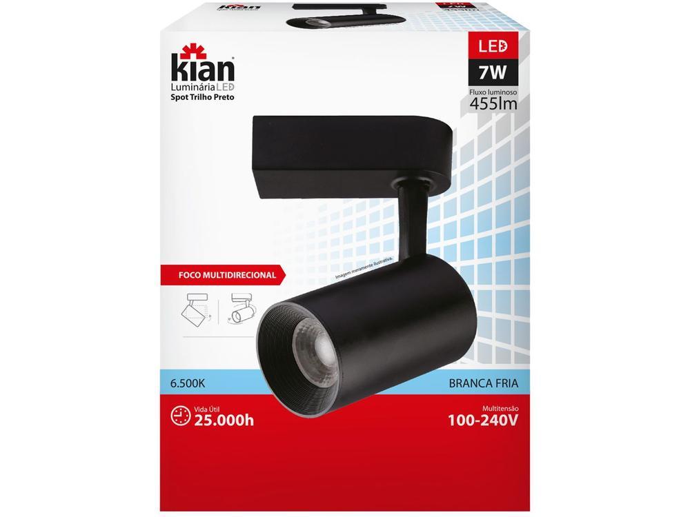 Spot de LED de Trilho de Sobrepor Redondo Branca - 5