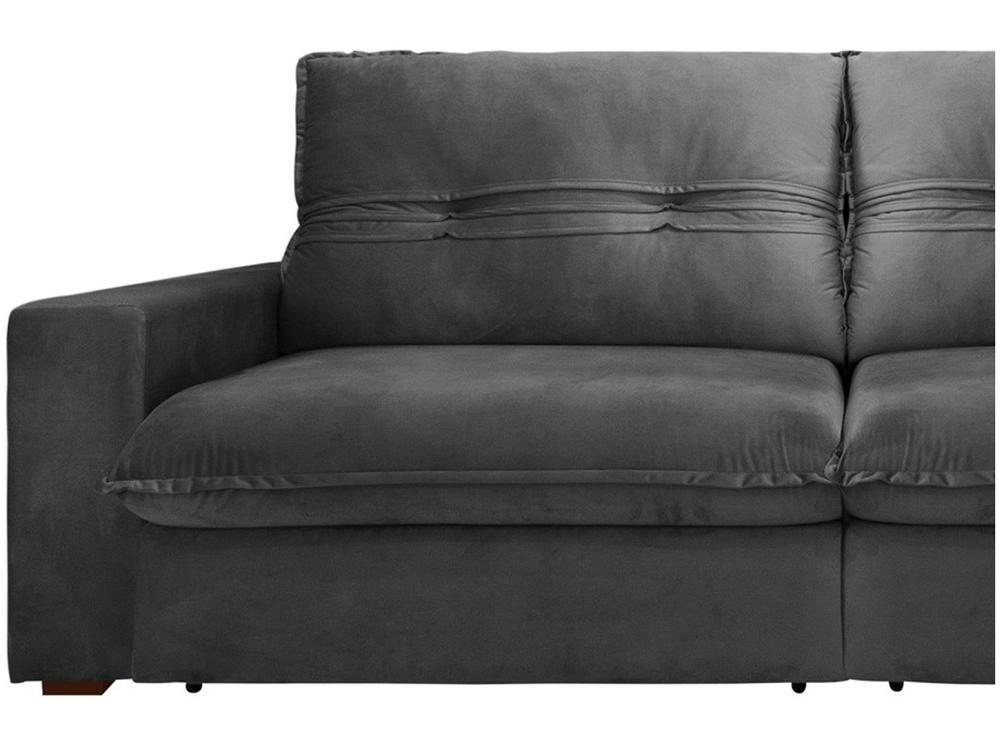 Sofá Retrátil Reclinável 4 Lugares Nipon Gralha Azul - 4