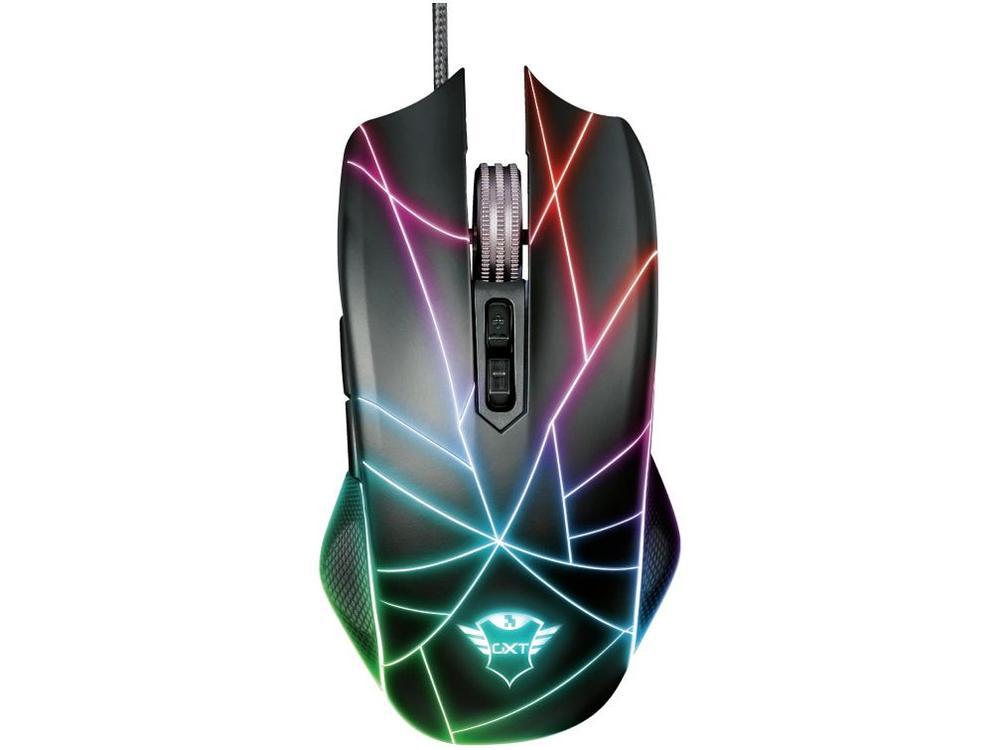 Mouse Gamer RGB Trust Óptico 4500DPI 7 Botões - 1