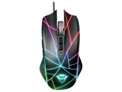 Mouse Gamer RGB Trust Óptico 4500DPI 7 Botões