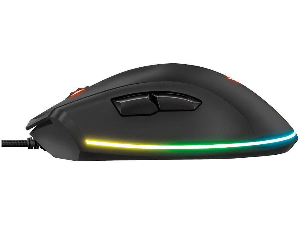 Mouse Gamer RGB Trust Óptico 15000DPI 7 Botões - 3