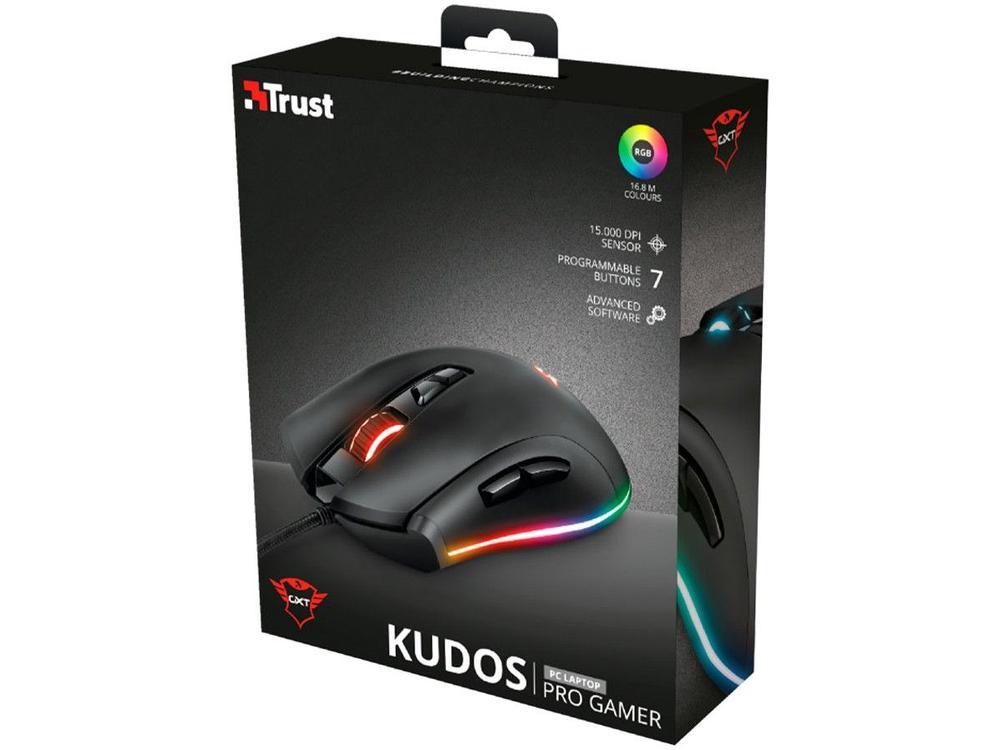 Mouse Gamer RGB Trust Óptico 15000DPI 7 Botões - 6