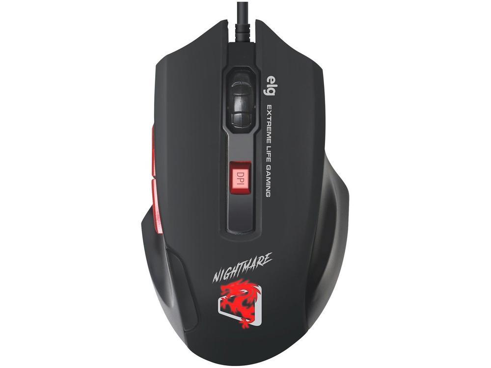 Mouse Gamer ELG Óptico 4000DPI 6 Botões - 1