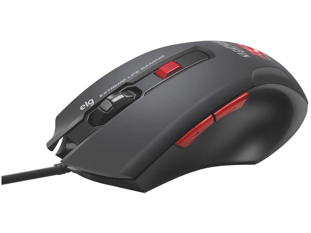 Mouse Gamer ELG Óptico 4000DPI 6 Botões - 4
