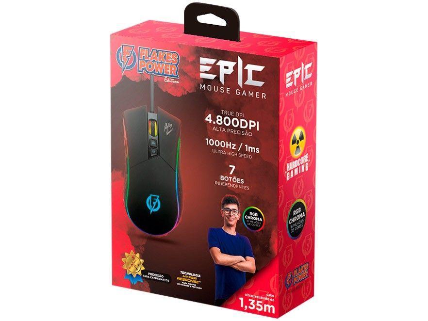 Mouse Gamer ELG Óptico 4800DPI 7 Botões - 2