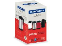 Bule Térmico de Aço Inox Preto com Tampa 500ml Tramontina Exata - 7