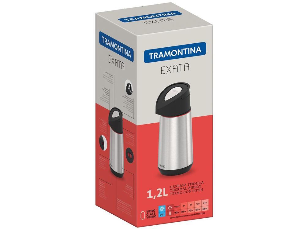 Garrafa Térmica Inox Tramontina 1,2L Exata - 9