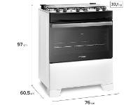 Fogão 5 Bocas Continental Branco FC5IB - 9