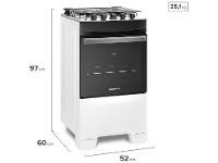 Fogão 4 Bocas Continental Branco FC4IB - 8