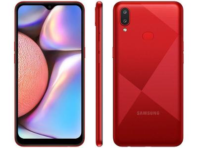 Smartphone Samsung Galaxy A10s 32GB Vermelho Absurdo 2GB RAM 6,2" Câm. Dupla + Selfie 8MP Dual Chip