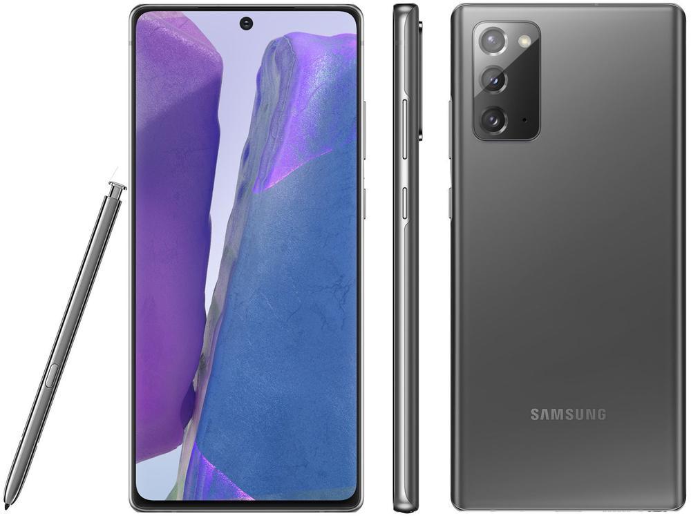 Smartphone Samsung Galaxy Note 20 256GB Mystic Gray 5G 8GB RAM 6,7" Câm. Tripla + Selfie 10MP Dual Chip - 1