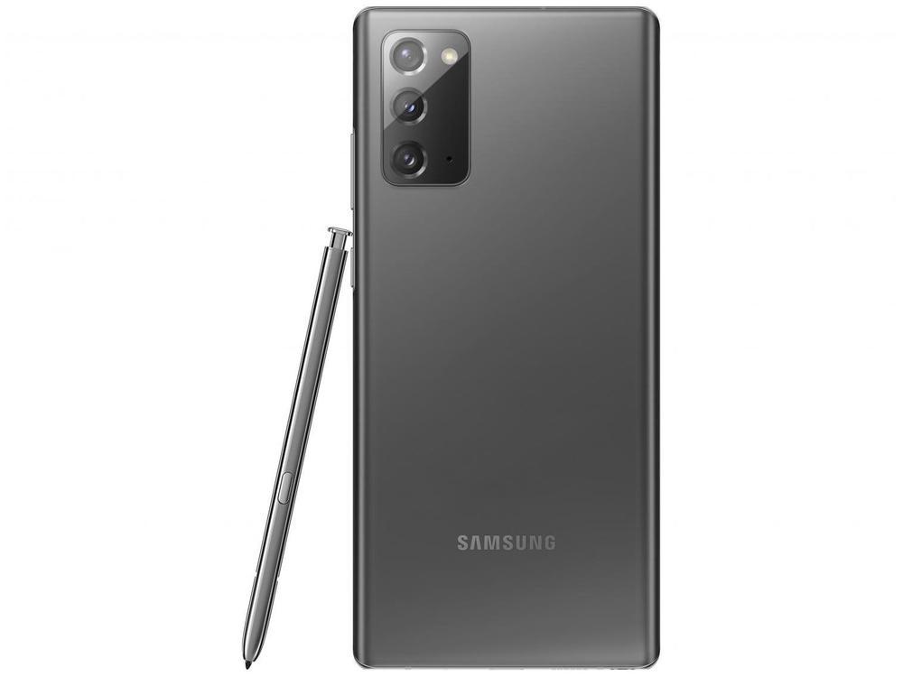 Smartphone Samsung Galaxy Note 20 256GB Mystic Gray 5G 8GB RAM 6,7" Câm. Tripla + Selfie 10MP Dual Chip - 8