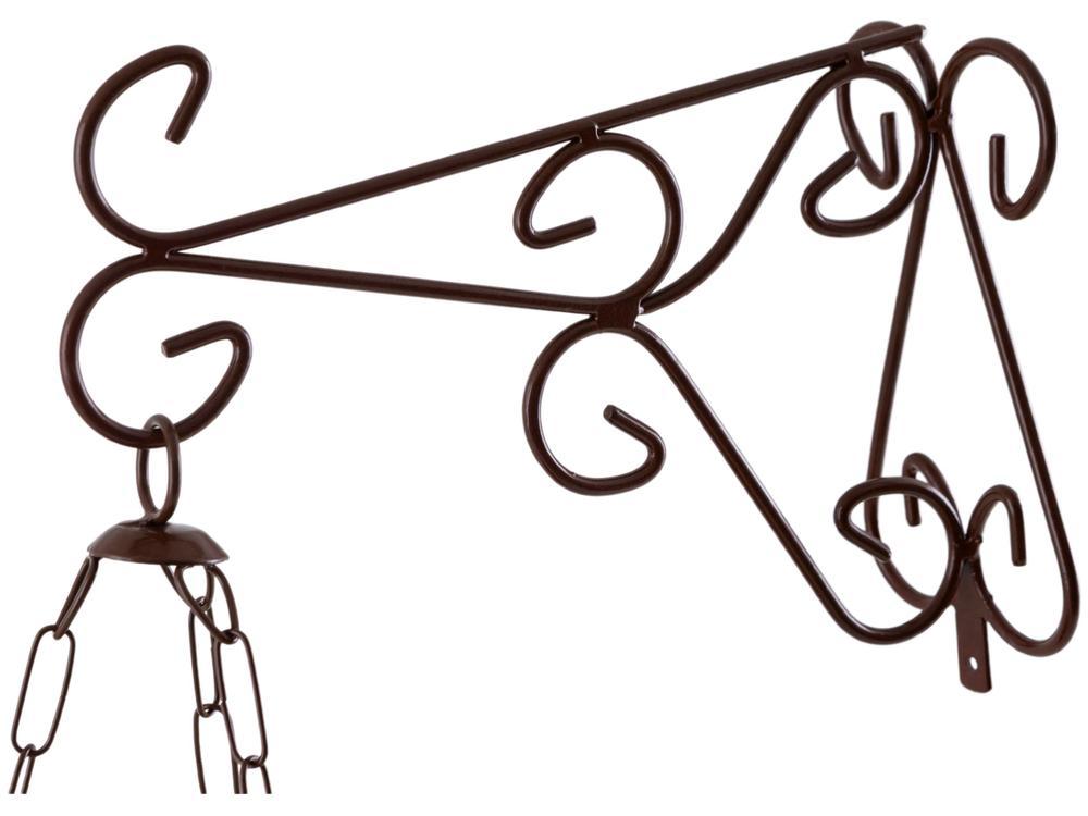 Porta Vela de Metal Shangai 23-832 Marrom - 4