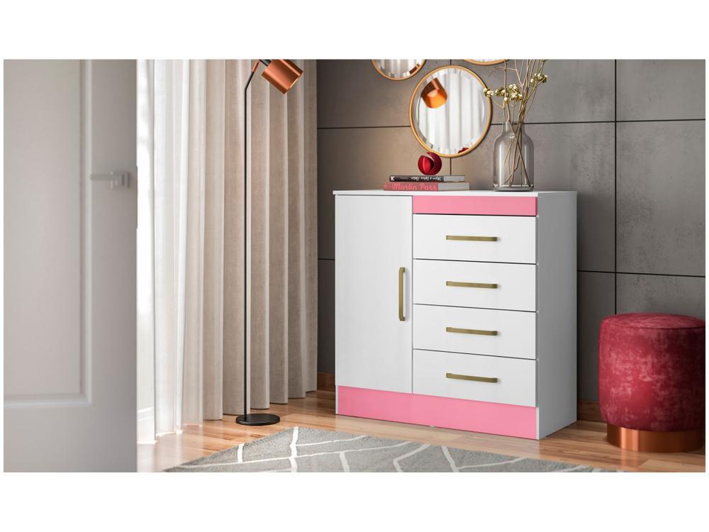 Cômoda 4 Gavetas 1 Porta Demobile Montevideu - 2