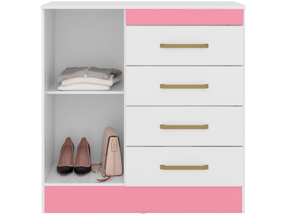 Cômoda 4 Gavetas 1 Porta Demobile Montevideu - 3