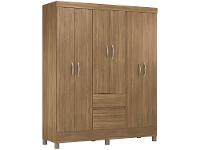 Guarda-roupa Solteiro 6 Portas 2 Gavetas - 1