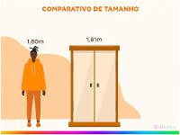 Guarda-roupa Solteiro 6 Portas 2 Gavetas