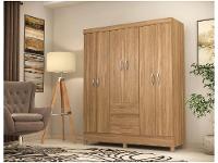 Guarda-roupa Solteiro 6 Portas 2 Gavetas - 5