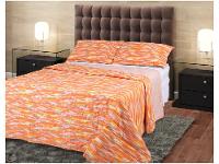 Colcha King Artex Algodão e Poliéster Boutis Aquarela Coral 3 Peças - 2