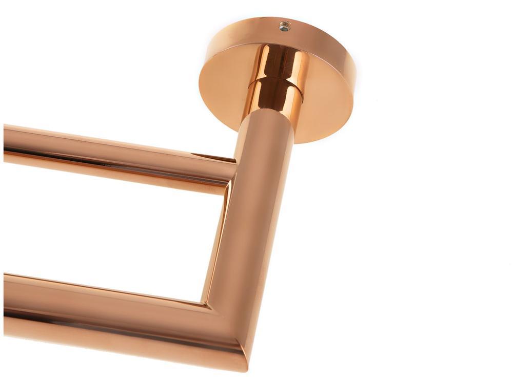 Toalheiro Duplo de Parede 60cm Rose Gold 2042 R82 - 4