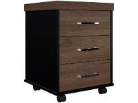 Gaveteiro para Escritório com Rodízios 3 Gavetas - 1