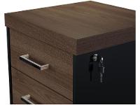 Gaveteiro para Escritório com Rodízios 3 Gavetas - 6