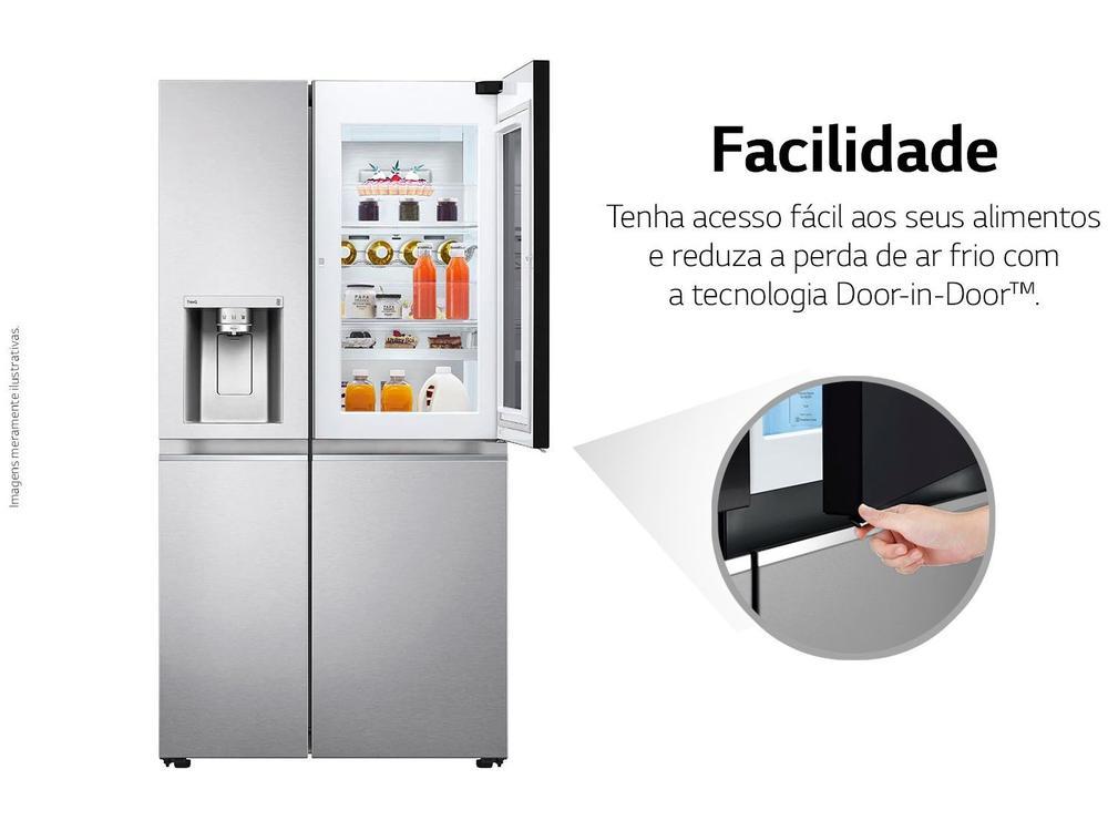Geladeira/Refrigerador LG Frost Free Side by Side 598L com Dispenser de Água GC-X257C - 7
