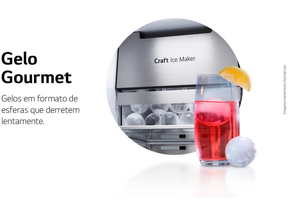 Geladeira/Refrigerador LG Frost Free Side by Side 598L com Dispenser de Água GC-X257C - 8