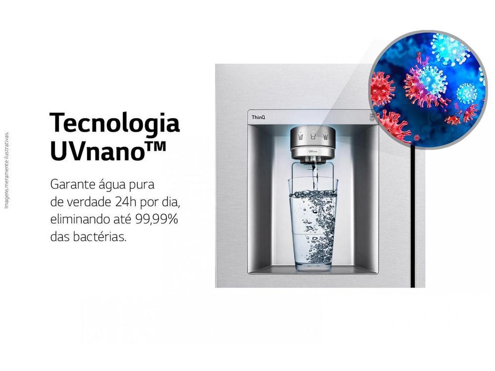 Geladeira/Refrigerador LG Frost Free Side by Side 598L com Dispenser de Água GC-X257C - 9