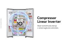 Geladeira/Refrigerador LG Frost Free Side by Side 598L com Dispenser de Água GC-X257C - 5