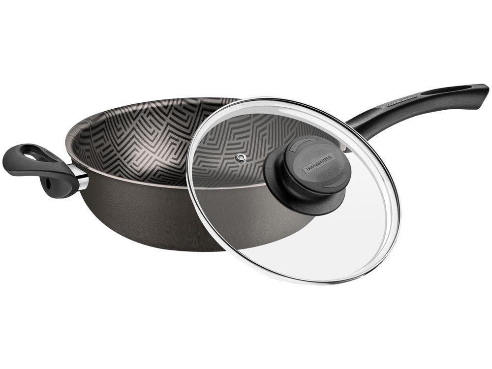 Frigideira Antiaderente Tramontina de Alumínio Paris Chumbo 24cm - 1