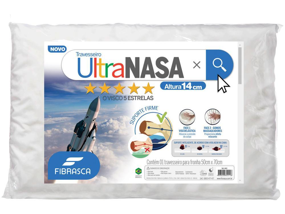 Travesseiro Nasa Fibrasca de Cabeça Viscoelástico - Dupla Face Ultra - 1