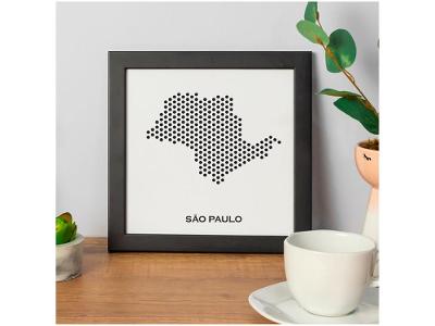 Quadro Decorativo Big Cities Mapa São Paulo
