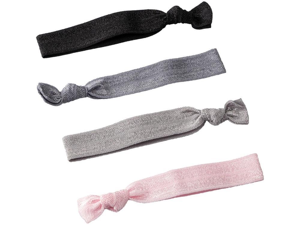 Elástico de Cabelo 4 Unidades Lanossi Hair Ties Silver - 2
