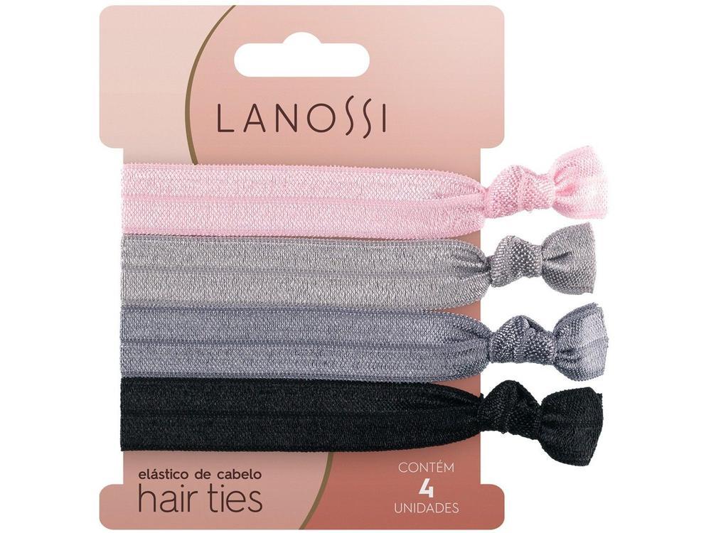 Elástico de Cabelo 4 Unidades Lanossi Hair Ties Silver - 4