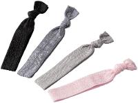 Elástico de Cabelo 4 Unidades Lanossi Hair Ties Silver - 3