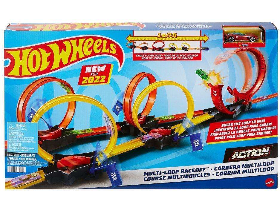 Hot Wheels Pista De Brinquedo Corrida Multi Loop  - 6