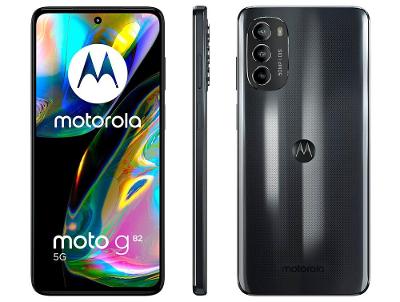 Smartphone Motorola Moto G82 128GB Preto 5G Octa-Core 6GB RAM 6,6” Câm. Tripla + Selfie 16M