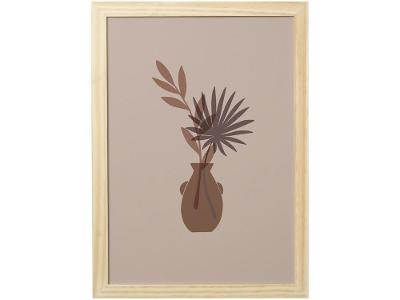 Quadro Decorativo Mid Century Vaso de Planta