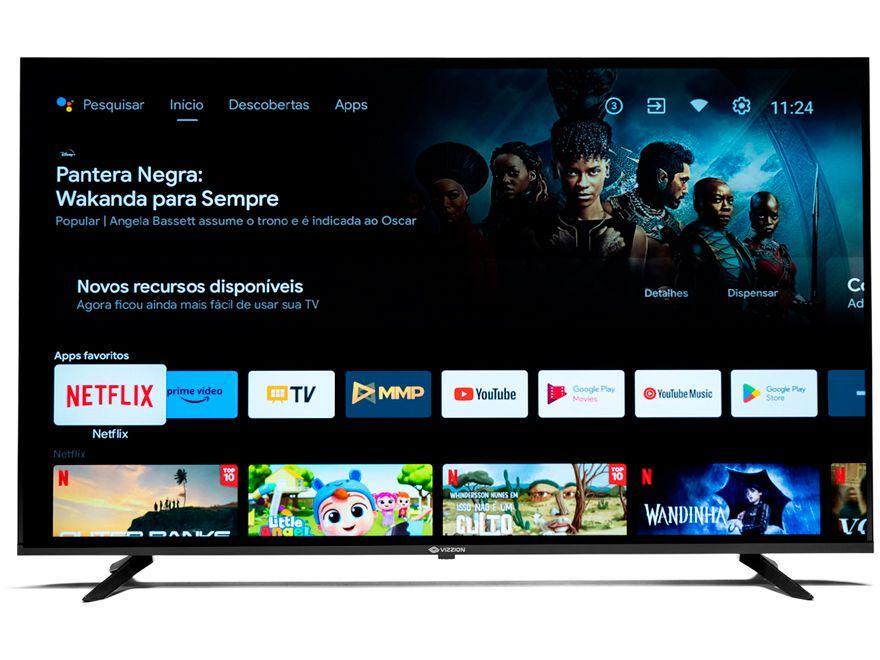 Smart TV 50” 4K DLED Rig Vizzion BR50GUA IPS - 6