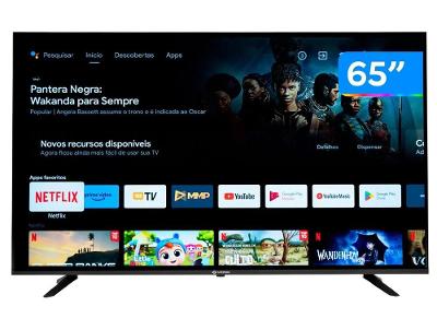 Smart TV 65” 4K DLED Rig Vizzion BR65GUA IPS
