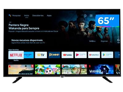 Smart TV 65” 4K DLED Rig Vizzion BR65GUA IPS
