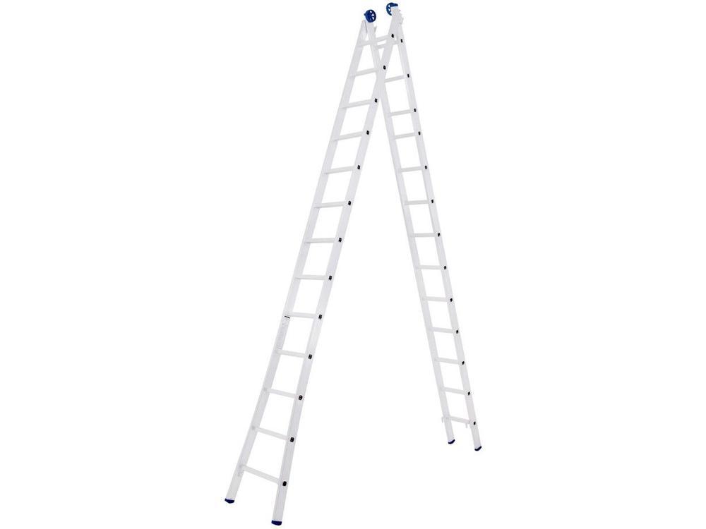 Escada de Alumínio Articulada Extensiva 26 Degraus - 1
