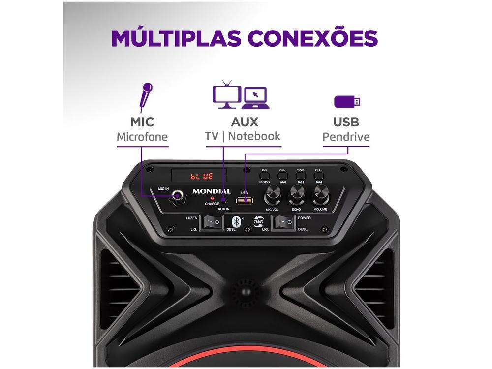 Caixa de Som Mondial Connect Party Plus CM-250 - 5