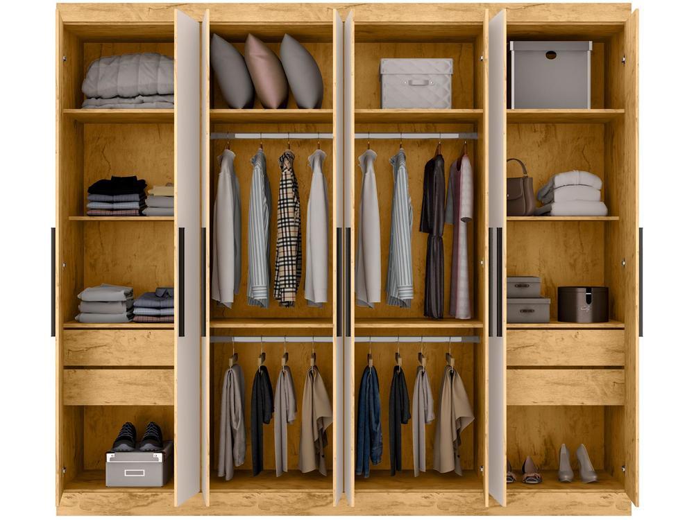 Guarda-roupa Casal 8 Portas 4 Gavetas - 6