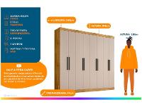 Guarda-roupa Casal 8 Portas 4 Gavetas - 2