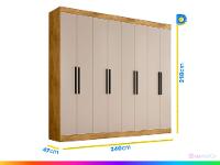 Guarda-roupa Casal 8 Portas 4 Gavetas - 3