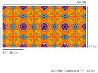 Adesivo de Azulejo Abstrato PVC Adesif N1905776 - 5